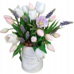 Flower box tulipany szafirki i anemony S