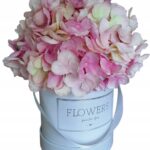 Flower box hortensje różowe S