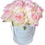 Flower box róże różowo-żółte 12