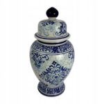 Ginger waza ceramiczna biało-niebieska M