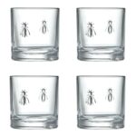 La Rochere kpl. 4 szklanek do whisky Abeille pszczoła 300ml