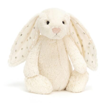Jellycat króliczek królik kremowy gwiazdkowe uszy 31cm