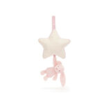 Jellycat pozytywka króliczek królik różowy z gwiazdką