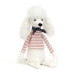 Jellycat pies pudelek w szaliku 22cm