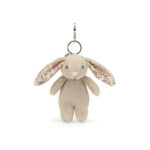 Jellycat breloczek królik króliczek beżowy kwieciste uszy