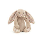 Jellycat króliczek królik beżowy kwieciste uszy 31cm