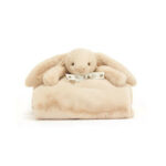 Jellycat Lux króliczek królik kocyk kremowy 70cm