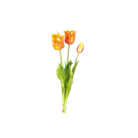 Bukiet tulipanów pomarańczowych naturalnych w dotyku