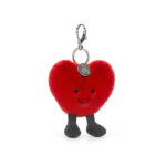 Jellycat pluszowy breloczek serce czerwone