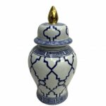 Ginger amfora marokańska koniczyna złoty L