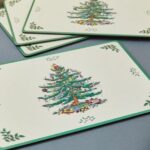 Pimpernel swiąteczne podkładki duże na stół pod talerz choinka 40cm