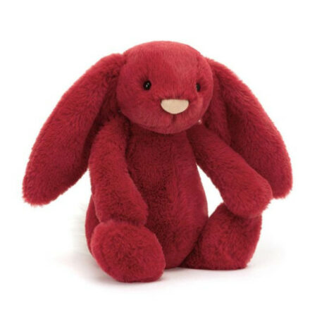 Jellycat LUX czerwony królik żurawinowy świąteczny króliczek 31cm