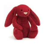 Jellycat LUX świąteczny króliczek królik czerwony żurawinowy 51cm