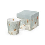 PPD kubek zimowy porcelanowy w ozdobnym pudełku wiewiórki