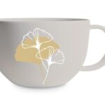 PPD kubek porcelanowy duży świąteczny miłorząb 550ml