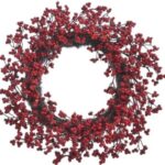 Wianek wieniec świąteczny czerwone owoce irgi