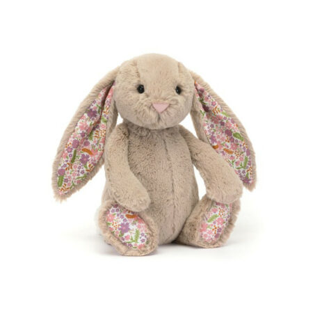 Jellycat maskotka królik króliczek beżowy z kwiecistymi uszami "Petal" 31cm