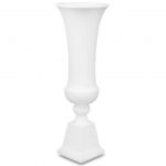 Wazon kielich na kolumnie biały 101cm