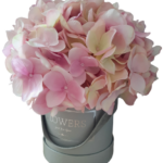 Flower box różowe hortensje S