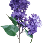 Lilak bez fioletowy gumowy silikonowy 72cm