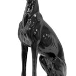 Figurka pies chart czarny 53x30cm