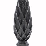 Figurka dekoracyjna karczoch ozdobny czarny 60cm