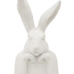 Wielkanocna figurka Pan królik biały 49cm