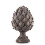 Figurka karczoch ozdobny szaro-brązowy 35cm