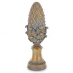 Figurka karczoch ozdobny szaro-złoty 47cm