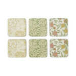 Morris & Co Pimpernel podkładki małe na stół pod kubek kwiaty kolorowe