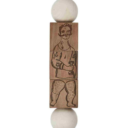 Wooden Story układanka drewniana obracana Commedia Dell'Arte