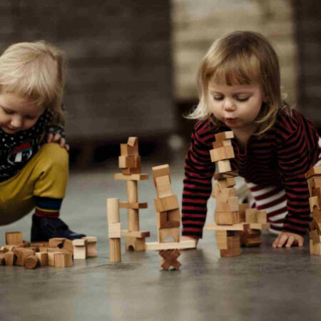 Wooden Story drewniana układanka wieża klocki