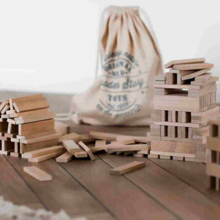 Wooden Story klocki drewniane architektoniczne 200 elementów