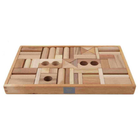 Wooden Story drewniane klocki w skrzynce 54 elementy