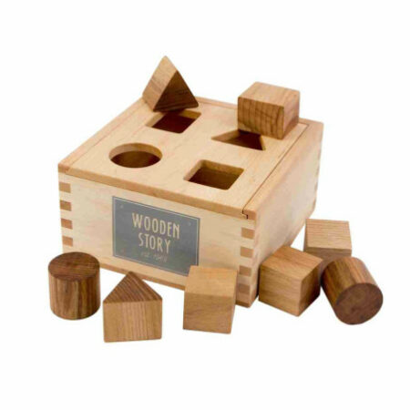Wooden Story drewniane klocki box do sortowania kształtów