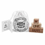 Wooden Story drewniane klocki Mam to na myśli... Happy Love