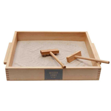 Wooden Story tacka Montessori 1 częściowa z piaskiem i akcesoriami