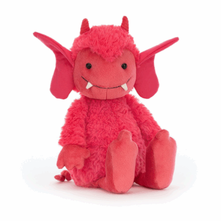 Jellycat maskotka gremlin czerwony 27cm