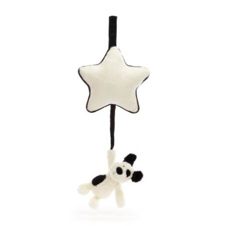 Jellycat piesek łaciaty pozytywka z gwiazdką