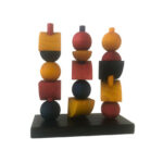 Wooden Story płotek Modern Y Modern Stacking Toy drewniane klocki