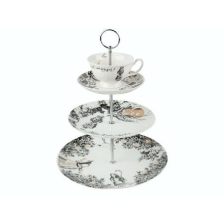 Kitchen Craft patera piętrowa porcelanowa Alicja w Krainie Czarów