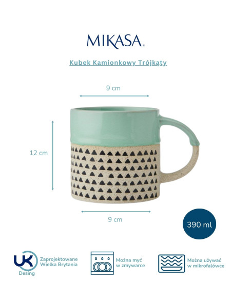 Mikasa kubek trójkąty 390ml - obrazek 3