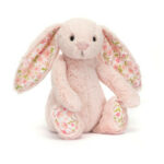 Jellycat maskotka króliczek królik pudrowy róż kwieciste uszy "Cherry" 18cm