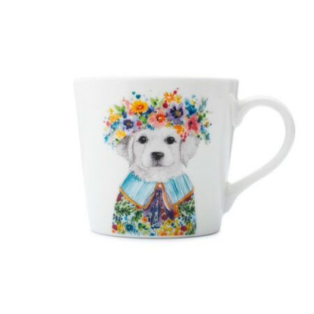 Mikasa kubek porcelanowy w pudełku pies labrador 380ml