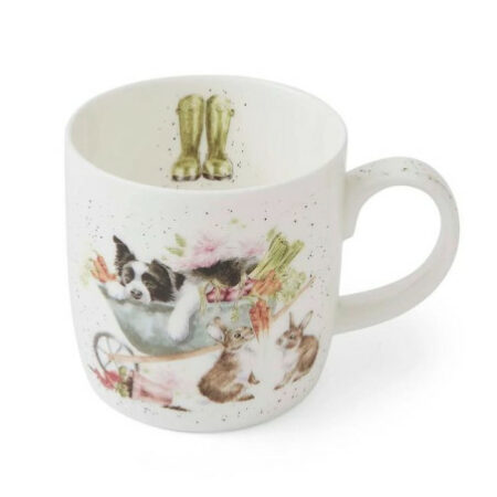 Royal Worcester kubek porcelanowy pies króliki 310ml