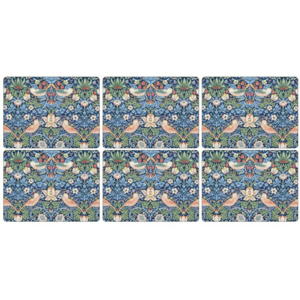 Pimpernel podkładki duże na stół ptaki truskawki 30x23cm 6szt. - obrazek 2