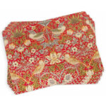 Pimpernel podkładki duże na stół ptaki truskawki 40x30cm 4szt.