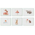 Pimpernel podkładki duże na stół zwierzęta 30x23cm 6szt.