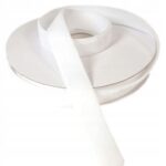 Wstążka welurowa biała 1,5cm 9 metrów