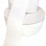 Wstążka welurowa biała 3,8cm 9 metrów